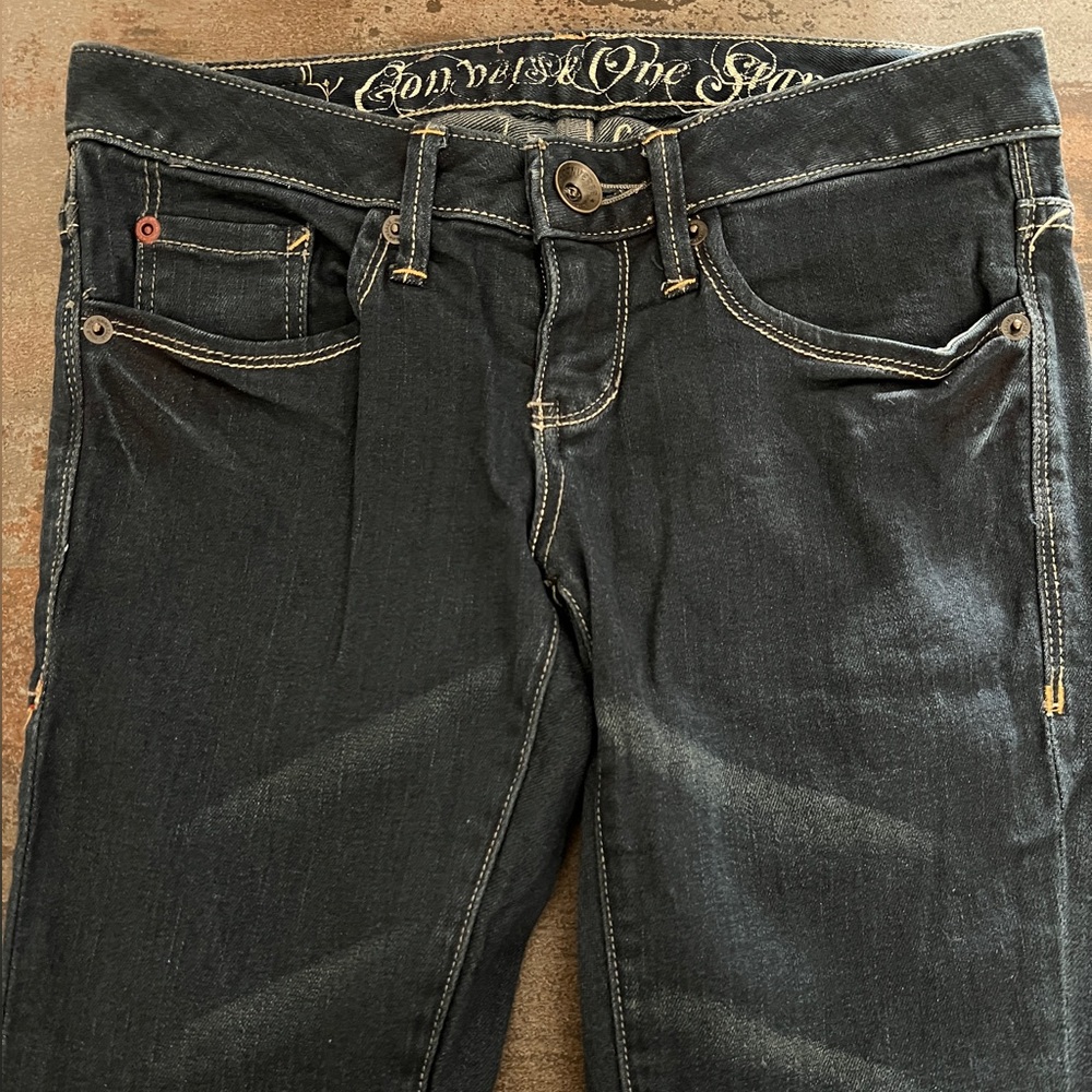 💙🖤👖CONVERSE Dark Indigo Skinny Premium Denim Jeans